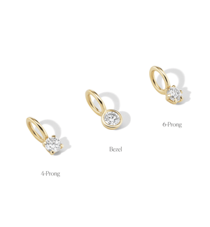 14k gold diamond charms