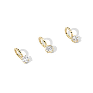 14k gold diamond charms