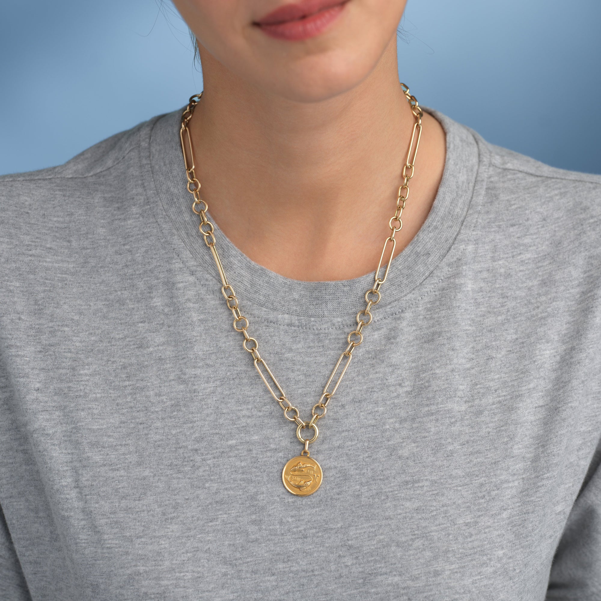 Vintage Pisces Zodiac Charm — Archive Sale