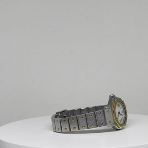 Vintage Cartier Santos Octagon Two Tone Watch - Fewer Finer