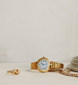 SOLD Vintage Cartier Santos Vendôme Ronde 18K Watch