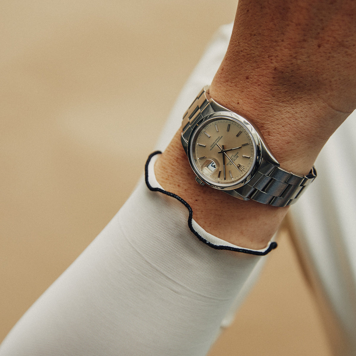 SOLD Vintage Rolex Oyster Perpetual Date 34mm Steel Watch