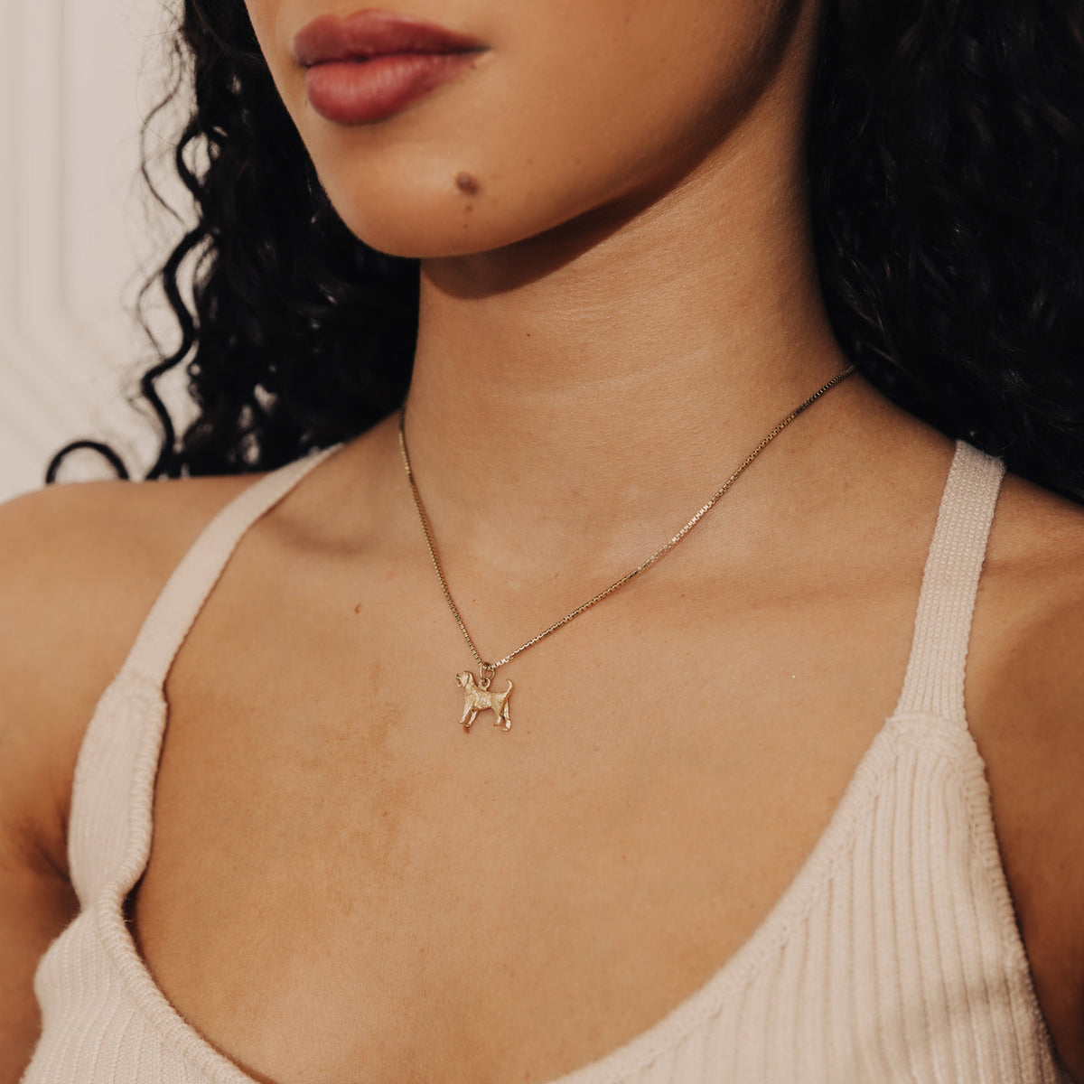 SOLD Vintage Golden Retriever Dog Charm