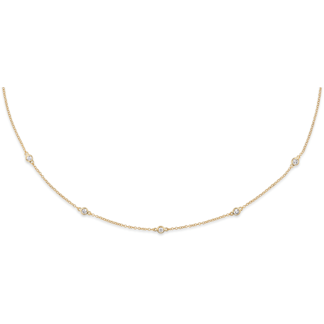 14k gold chain with diamonds 