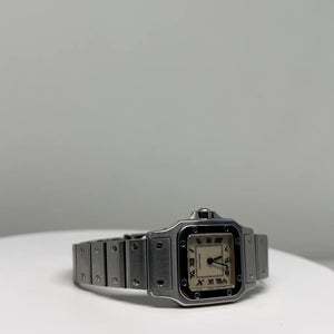 SOLD Vintage Cartier Santos Galbée 24mm Steel Watch