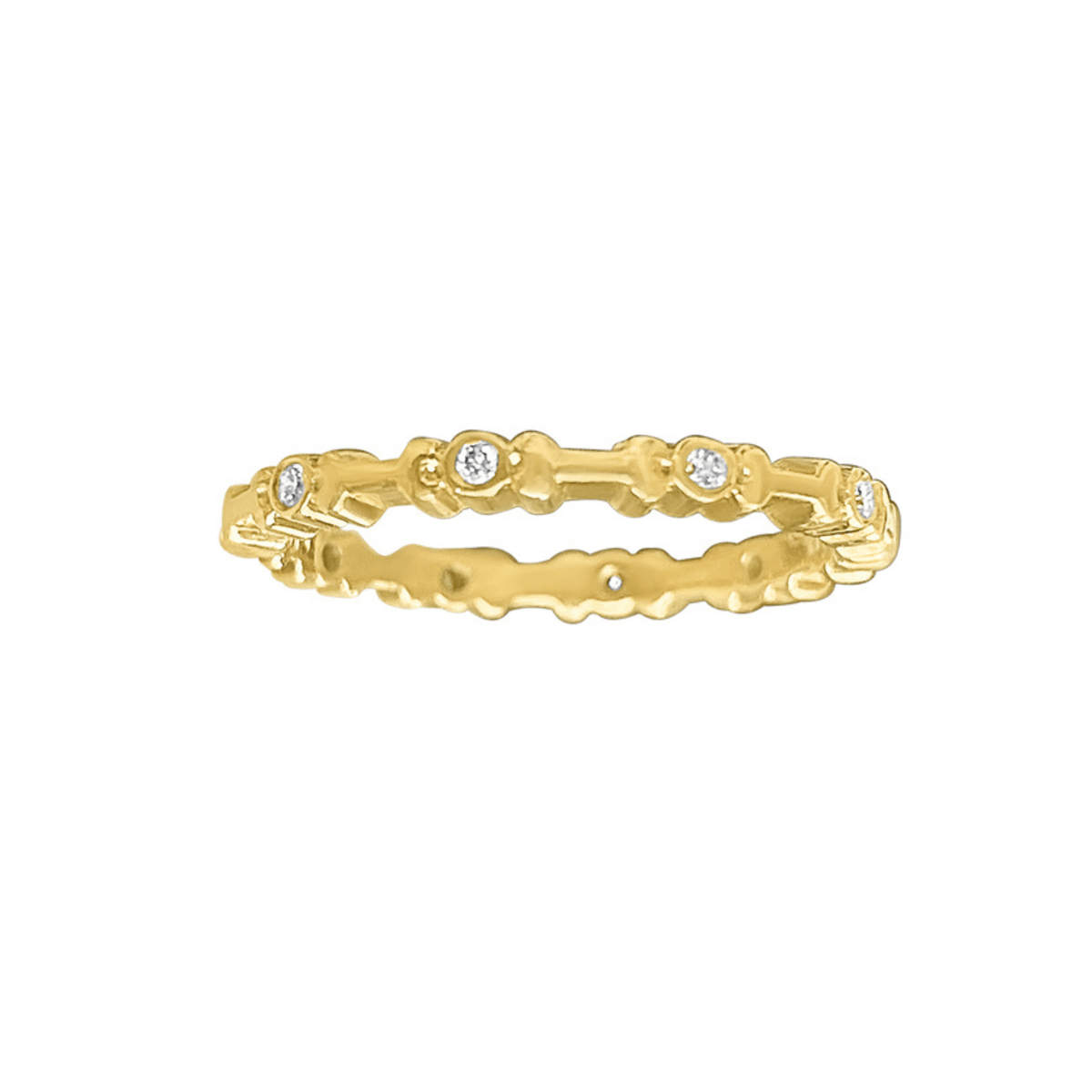 Vintage 18k Spaced Diamond Ring