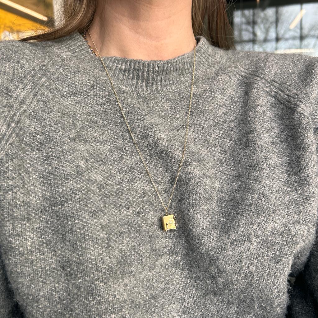 Vintage 14k Gold Articulated Safe Charm