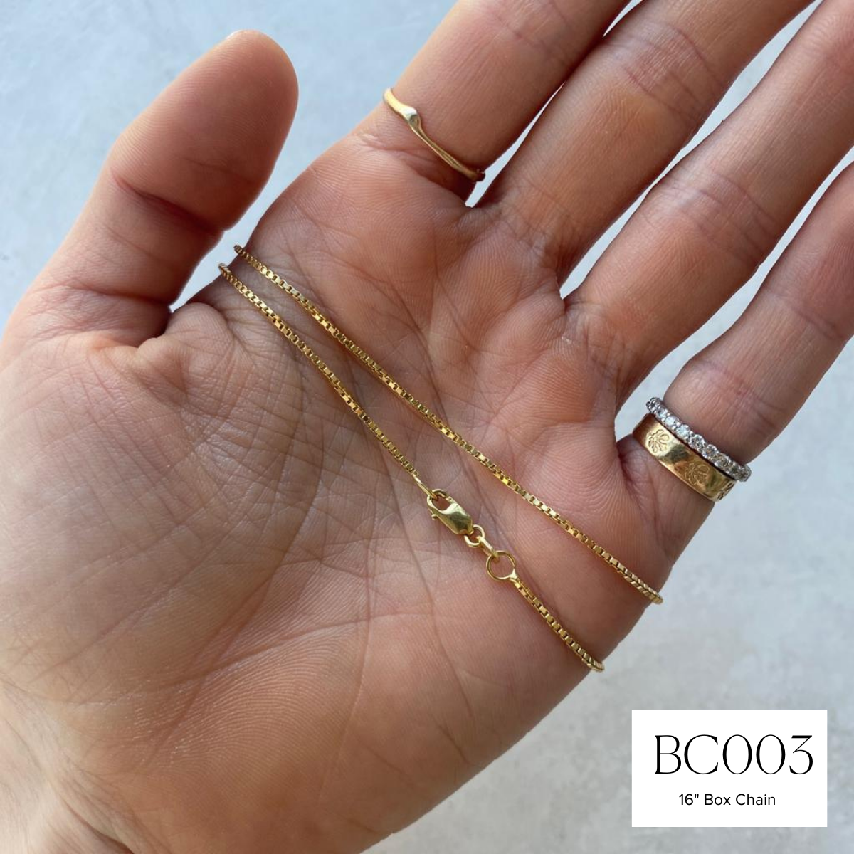 vintage box chain