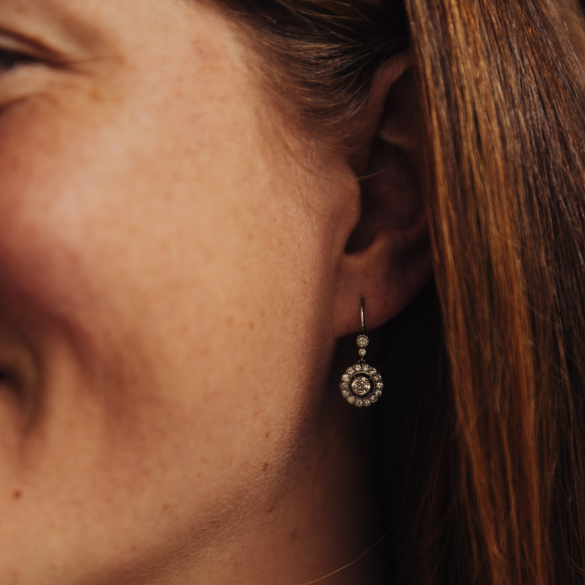 SOLD Vintage Diamond Earrings