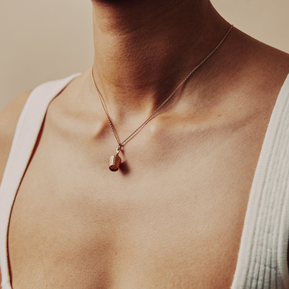 Vintage Sauna Bucket Charm for Women