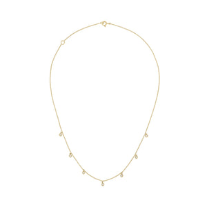 14k gold Diamond Drop Necklace