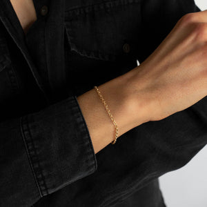 14k gold link bracelet 