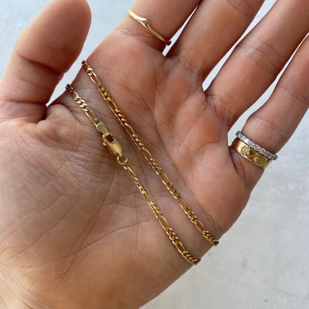 SOLD Vintage Flat Link Chain