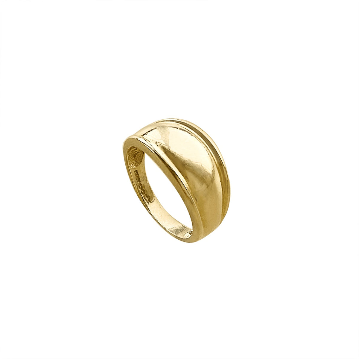 Vintage Tapered Gold Band by Fewer Finer