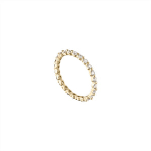 Vintage Yellow Gold Eternity Band by Fewer Finer