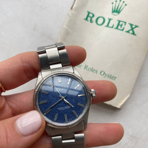 SOLD Vintage Rolex Oyster Perpetual 34mm Steel Watch