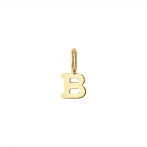 Simple Letter "B" Charm by Fewer Finer