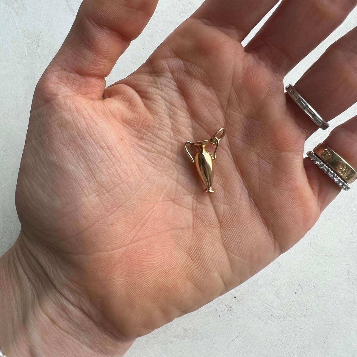 Gold Vase Charm