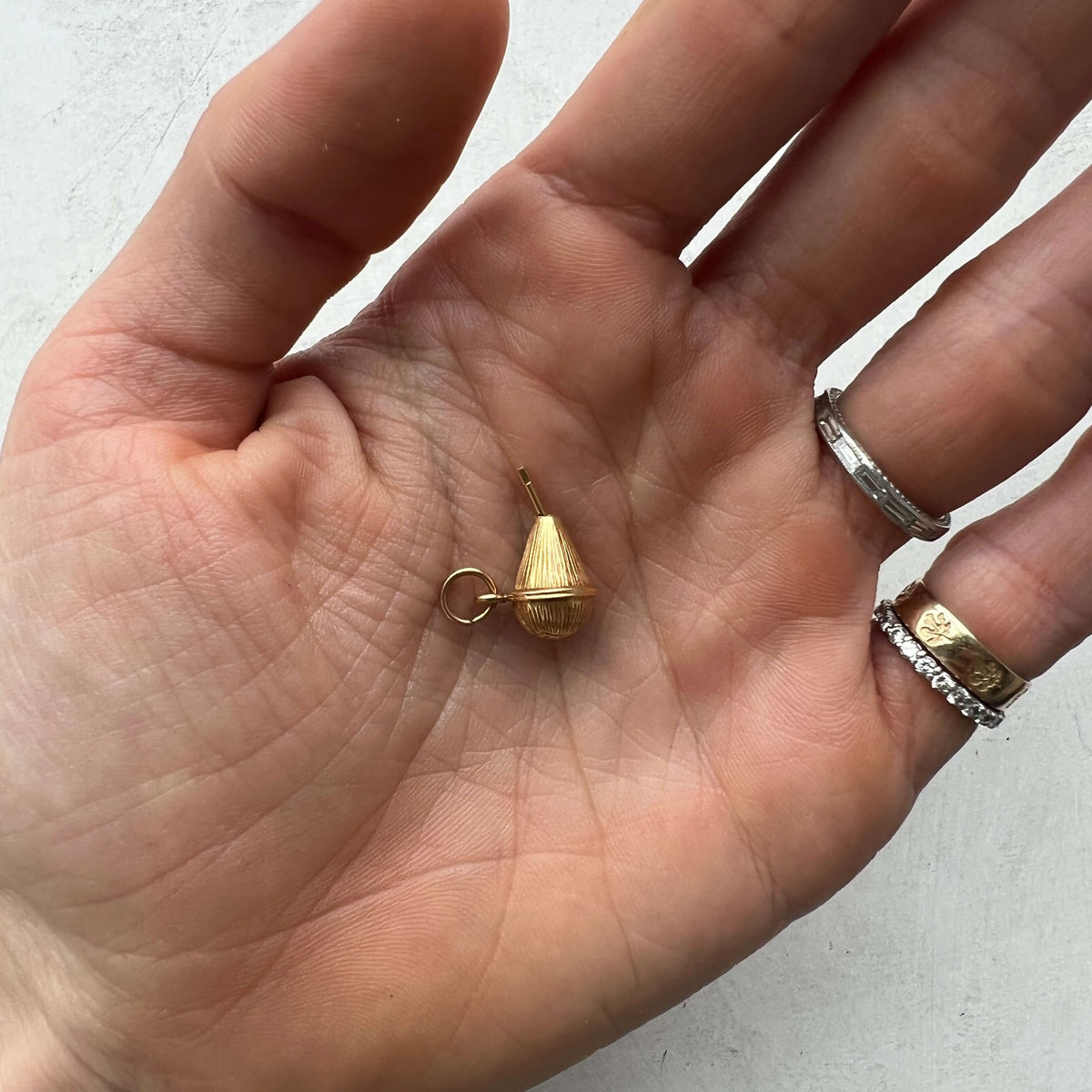 Gold Vintage Cocktail Shaker Charm