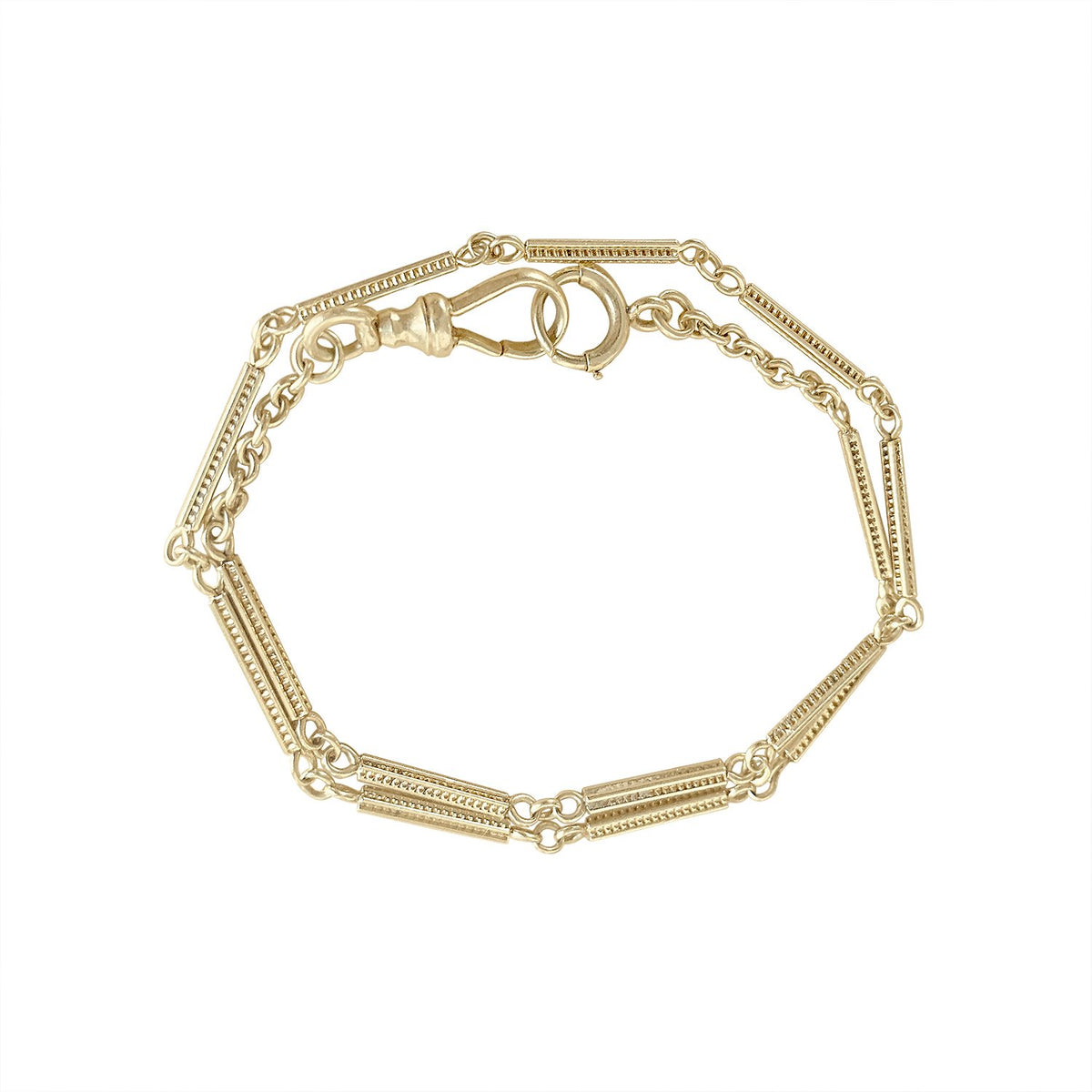 Vintage Double Wrap Bar Bracelet by Fewer Finer