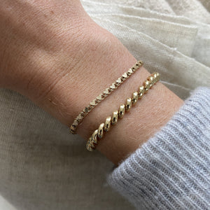 Vintage 14k Gold Macaroni Style Bracelet