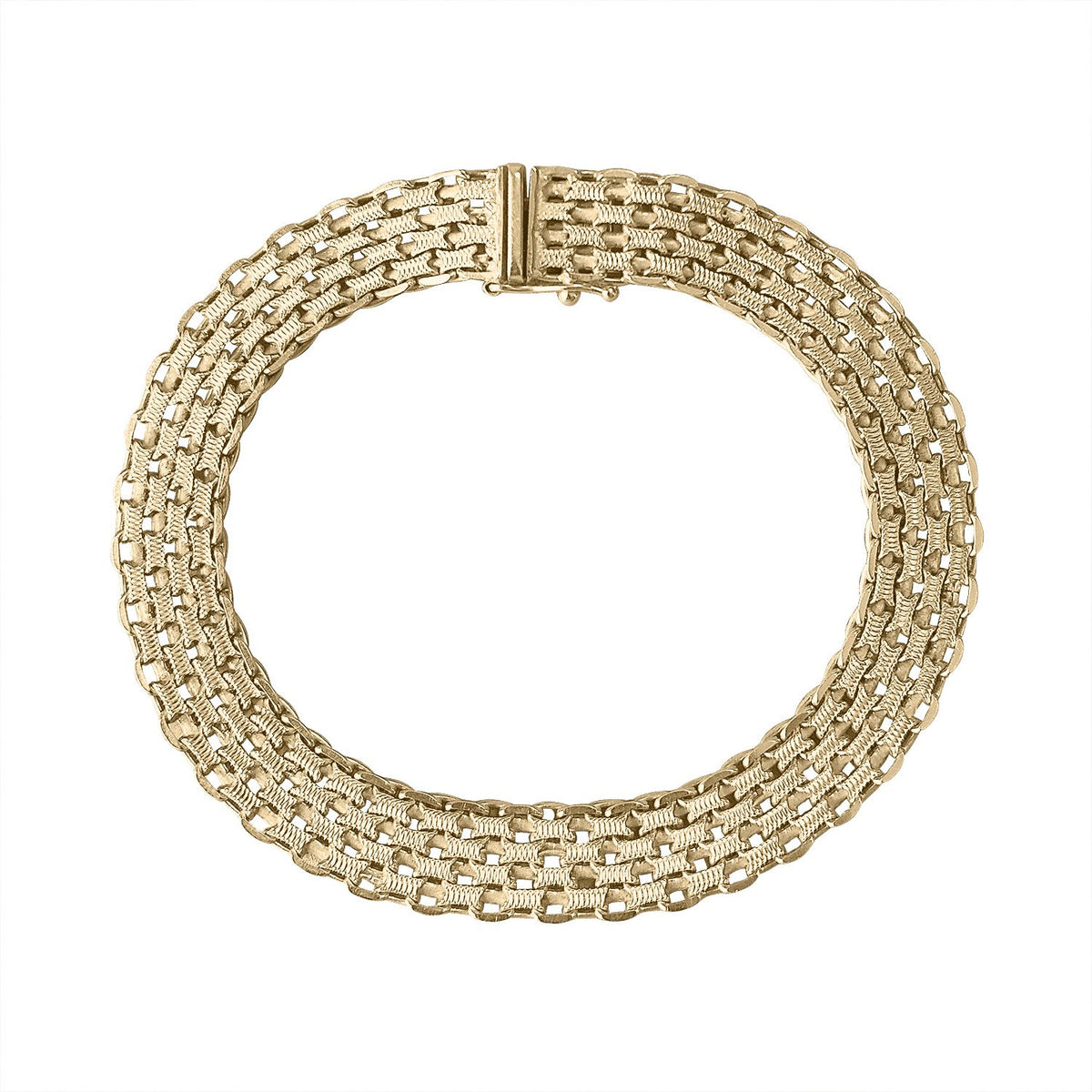 Vintage Woven Gold Bracelet by Fewer Finer
