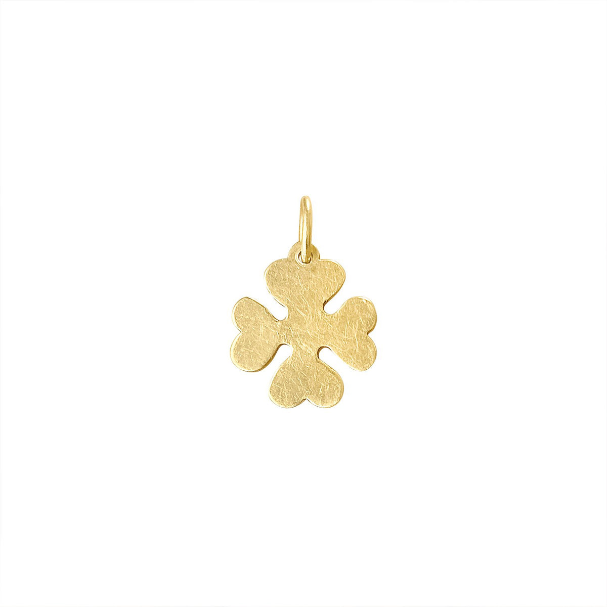 Vintage 18k Gold Clover Charm by Fewer Finer