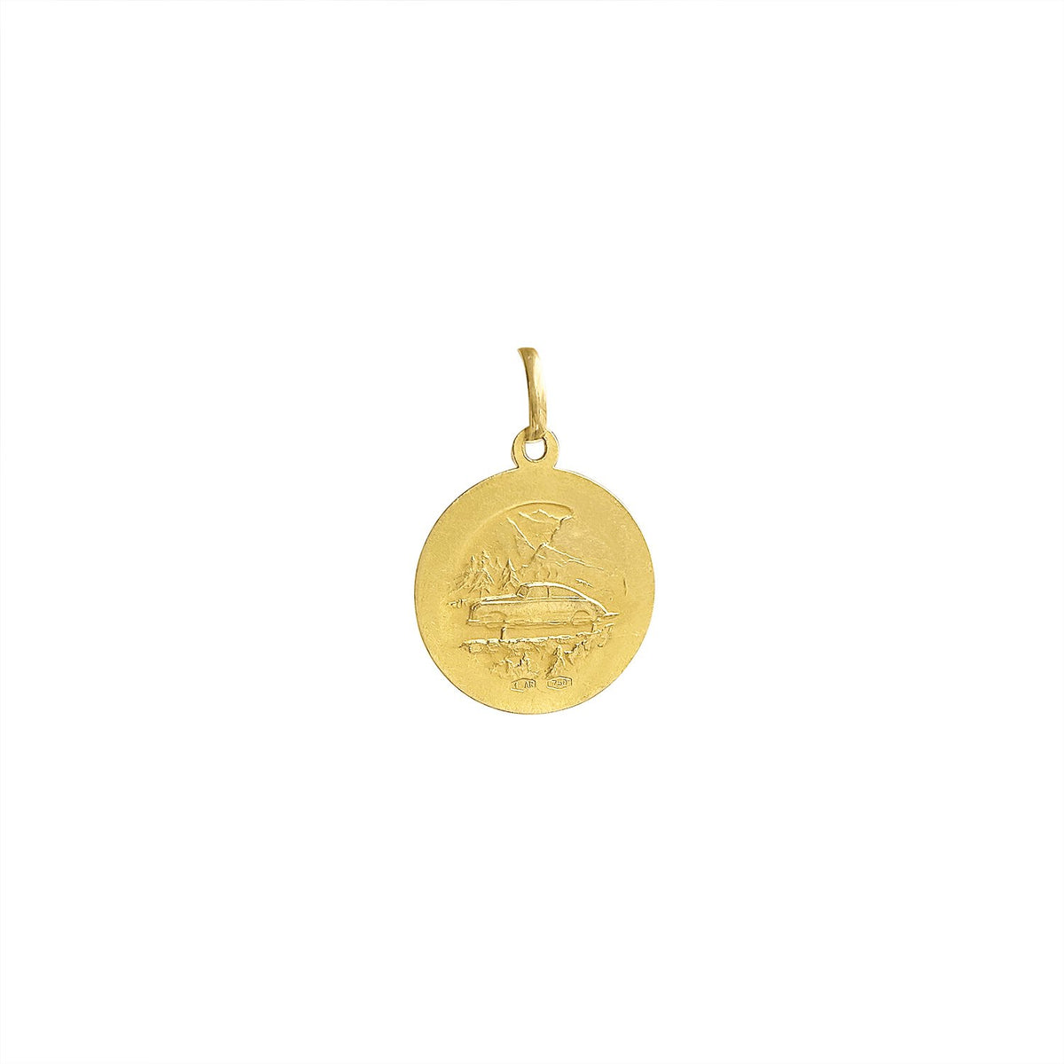 Vintage 18k St. Christopher Charm for Travelers