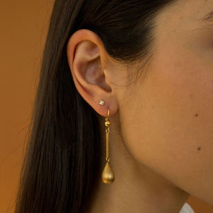 Vintage 18k Teardrop Earrings for Women