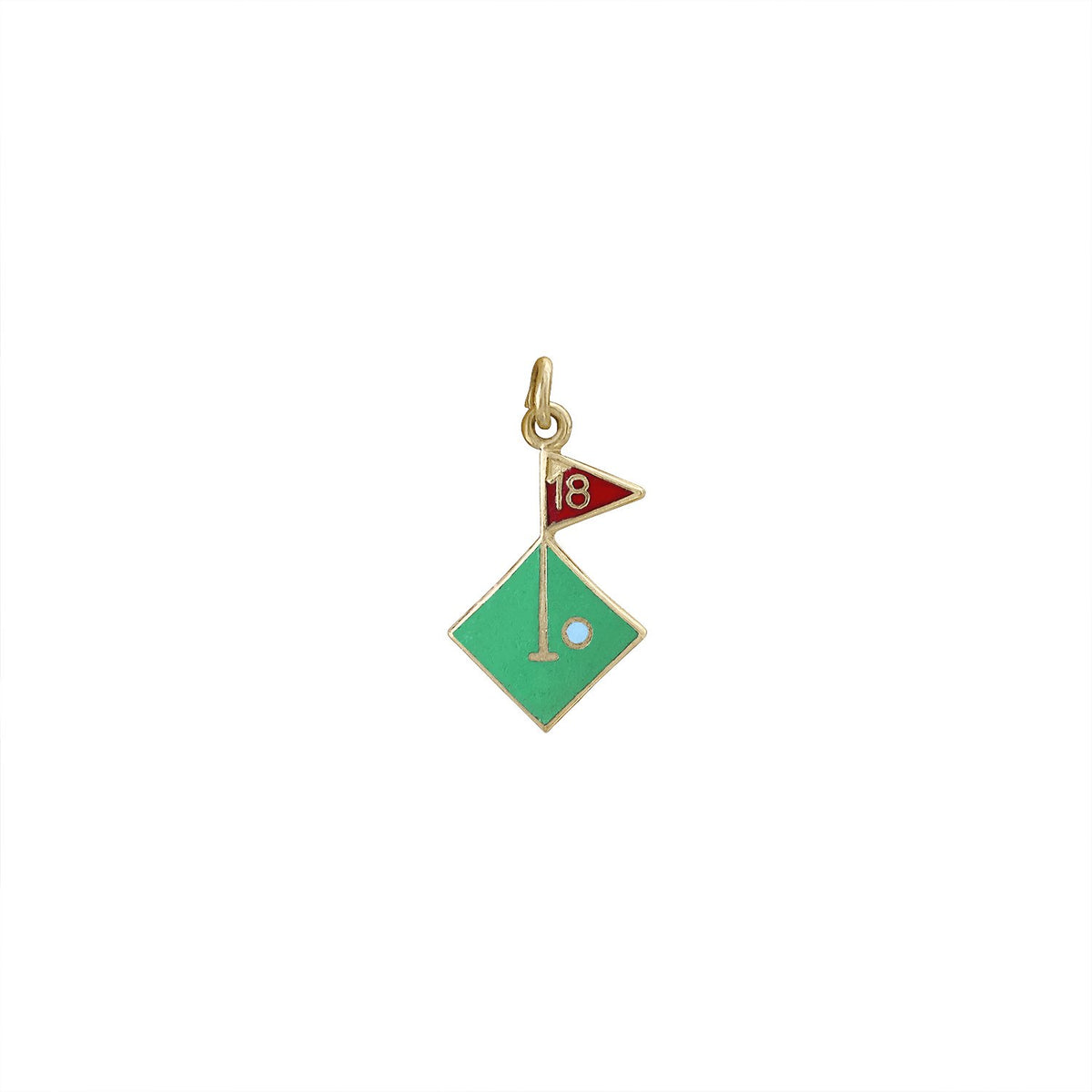 SOLD Vintage 18th Hole Golfing Charm