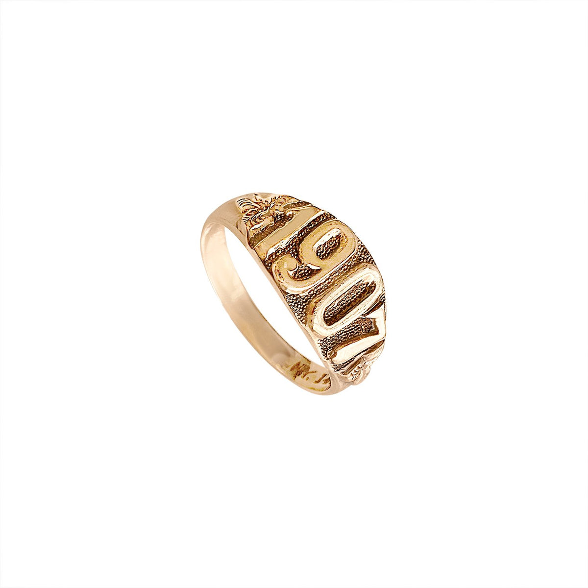 Vintage 1907 Engraved Ring by Fewer Finer