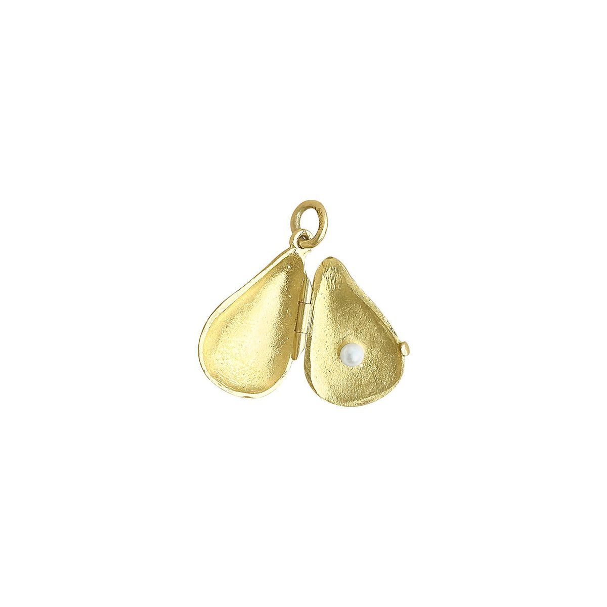 Vintage Abalone Shell With Pearl Charm for Women