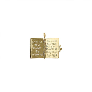 Vintage Holy Bible Charm by Fewer Finer