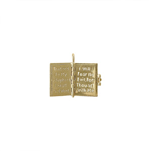 Vintage Engraved Holy Bible Charm