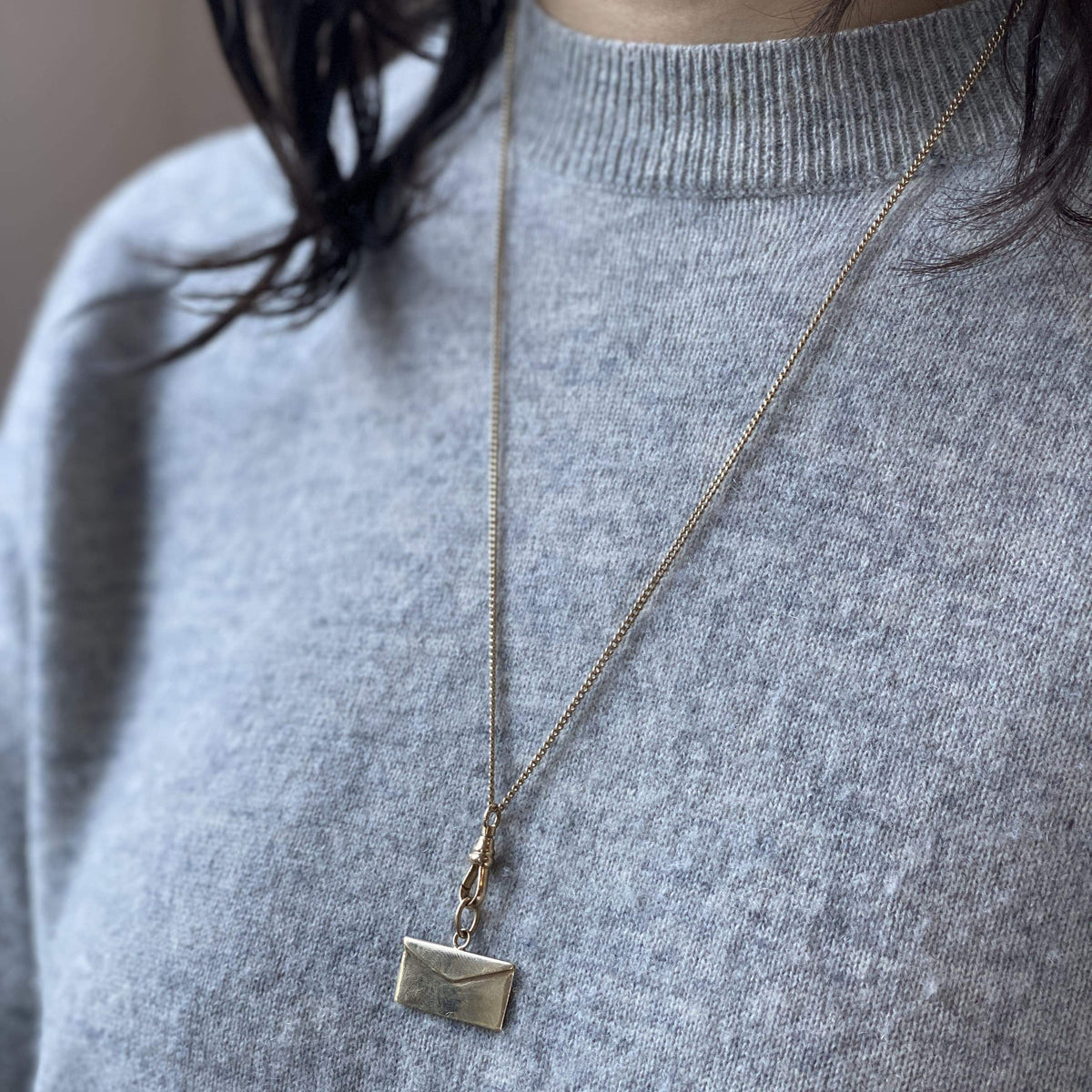 Vintage Big Envelope Charm for Women