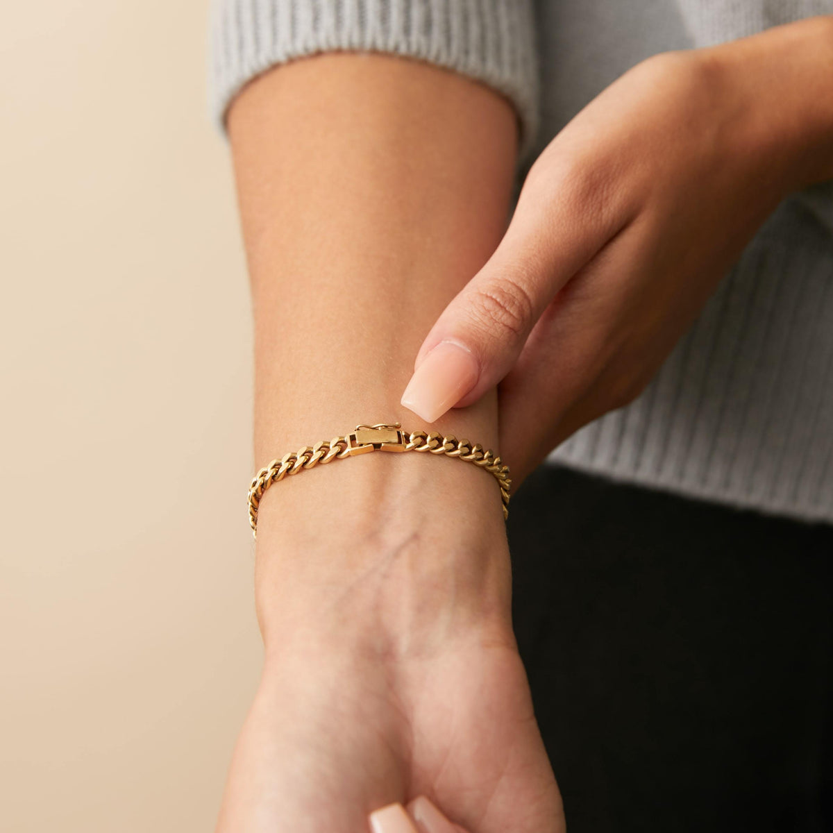 Vintage Unique Engravable Clasp Bracelet by Fewer Finer