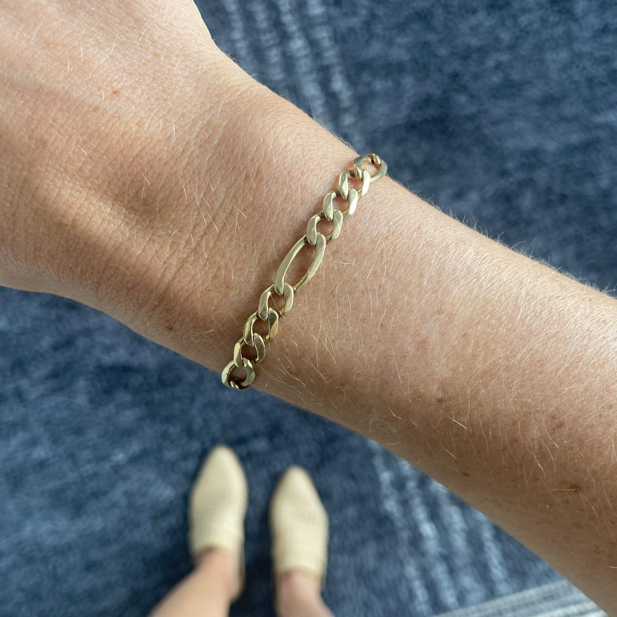 Vintage Classic Figaro Chain Bracelet for Women