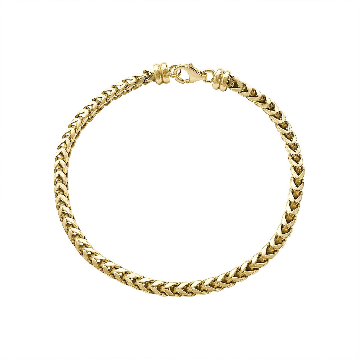 Vintage Rounded Wheat Chain Bracelet by Fewer Finer