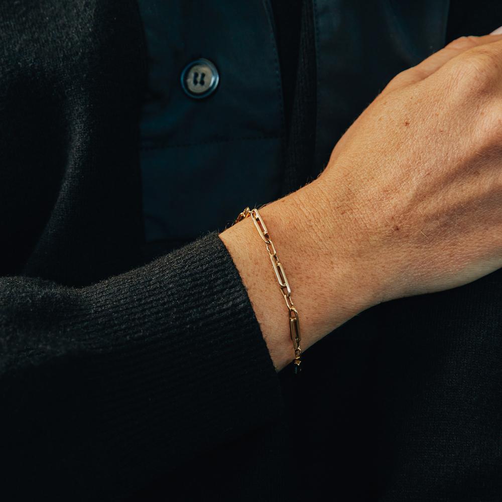 Vintage Interlocking Link Bracelet for Women