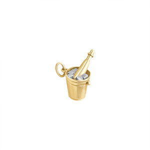 Vintage Champagne Bucket Charm by Fewer Finer