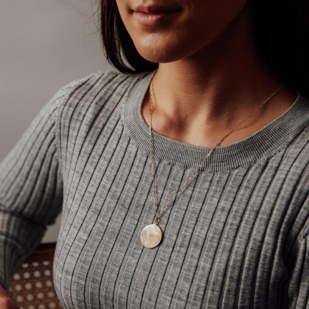 SOLD Vintage Plain Circle Charm