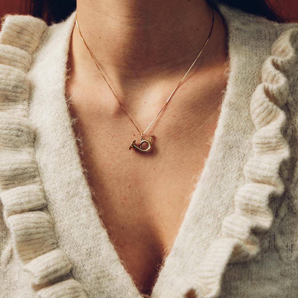 Vintage Bugle Charm for Women