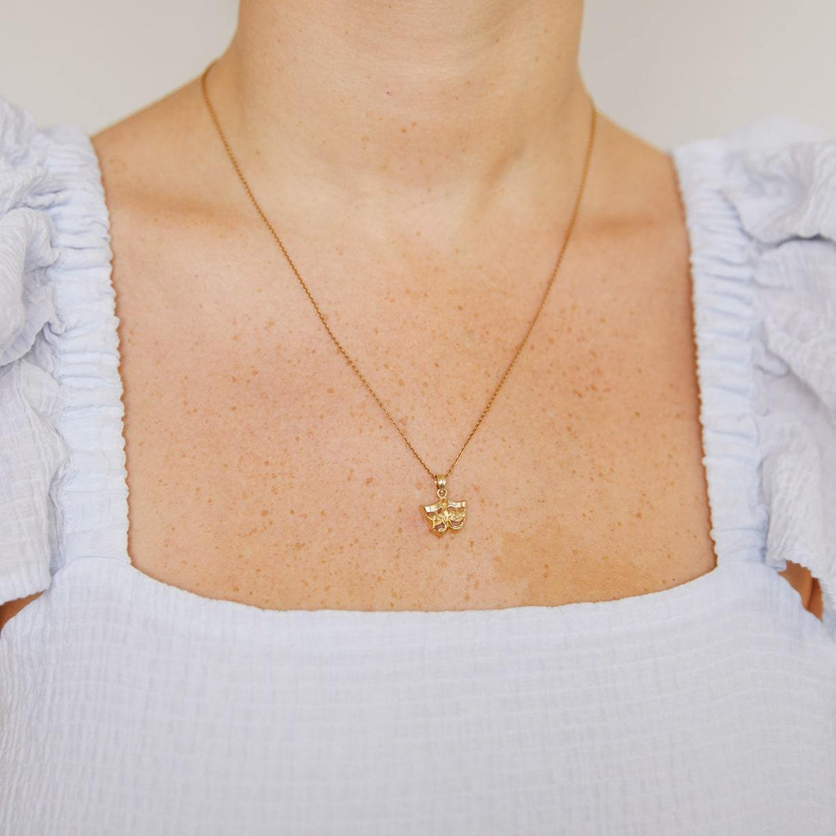 Vintage Comedy & Tragedy Charm for Women