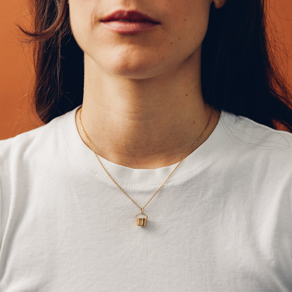 Vintage Western Feed Bucket Charm for Women