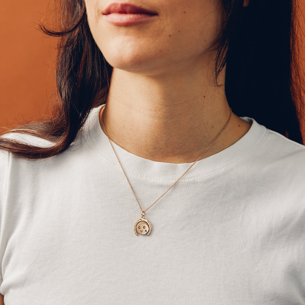 Vintage Horseshoe Spinner Charm for Women