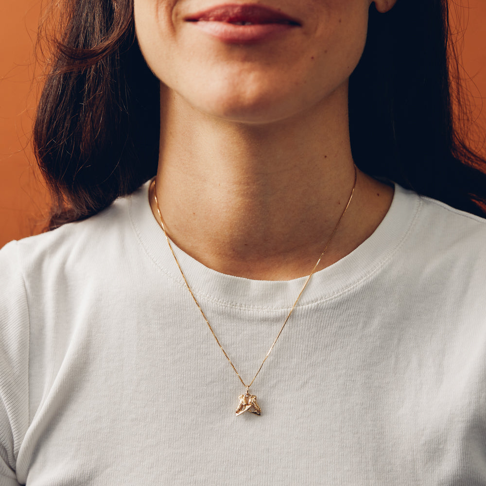 Vintage Ice Skates Charm for Women