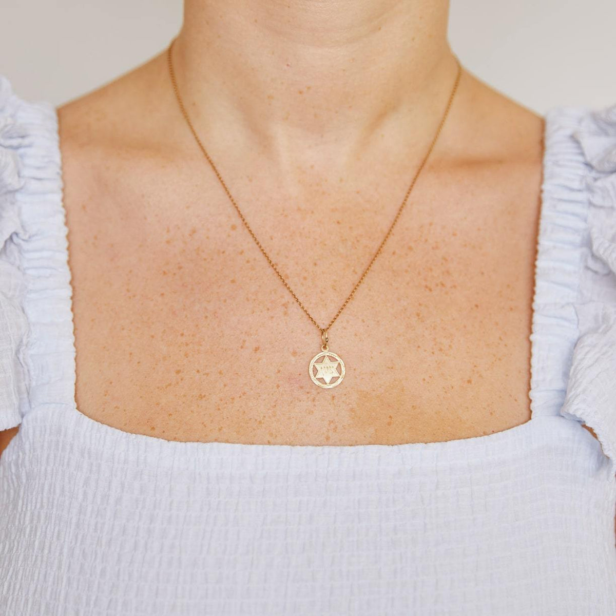 Vintage Jewish Star of David Charm for Women