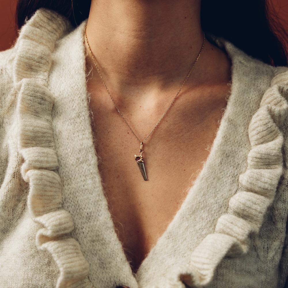 Vintage Saw Charm for Women