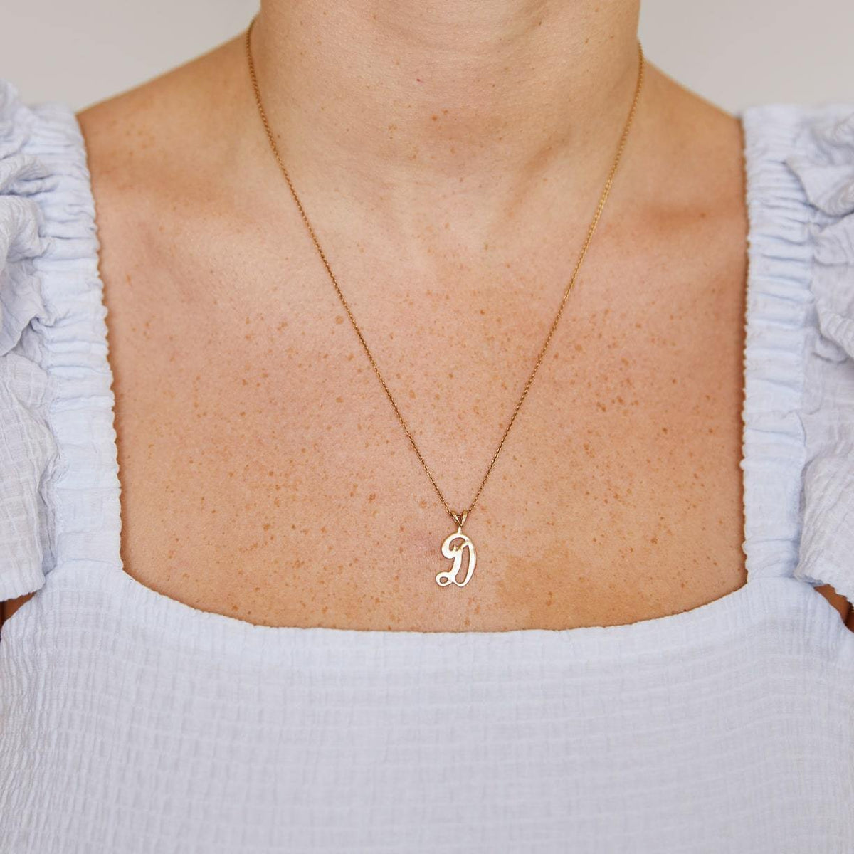 Vintage Letter "D" Charm for Women