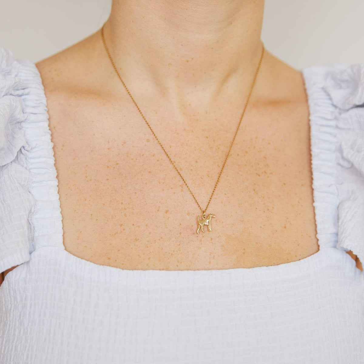Vintage Terrier Dog Charm for Women